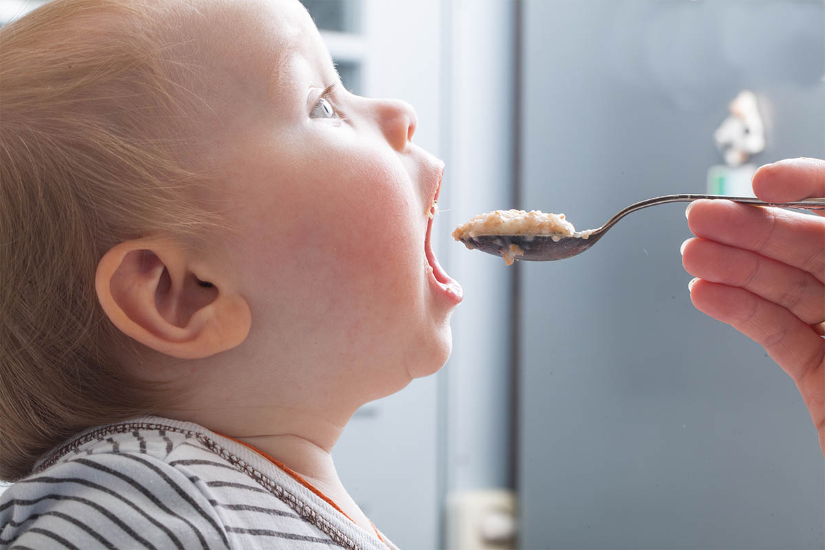 neonato pappa omogeneizzato