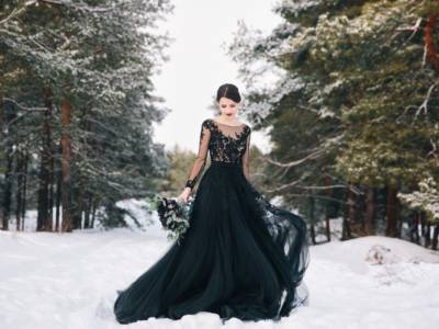 abito sposa nero