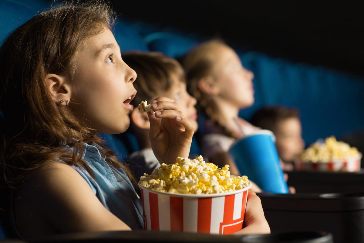 bambini popcorn cinema