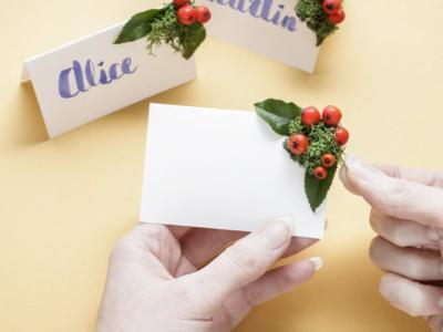 segnaposto fai da te natale