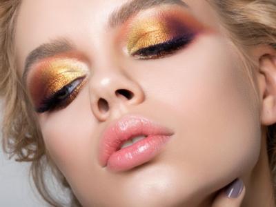 Donna trucco occhi