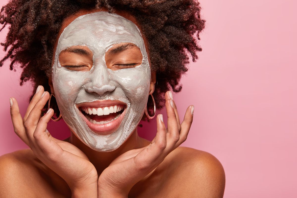 maschera viso argilla