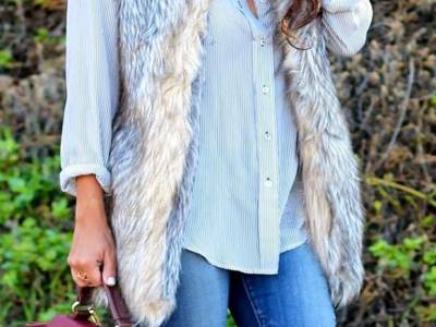 gilet di ecopelliccia