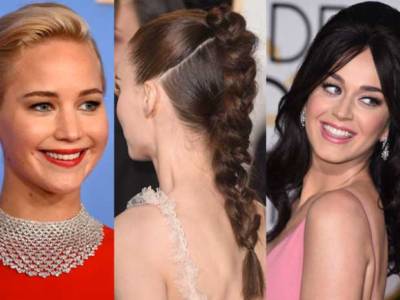 look hair makeup golden globe 2016