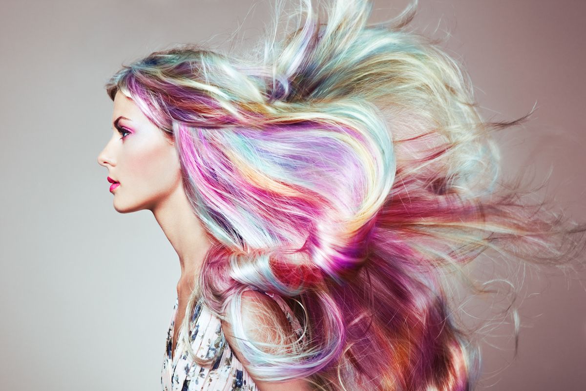 capelli donna colorati opal hair
