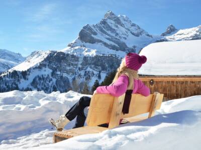 Ragazza in montagna