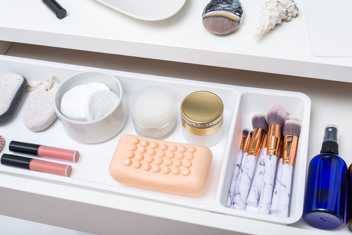 Bagno ordinato e organizzato