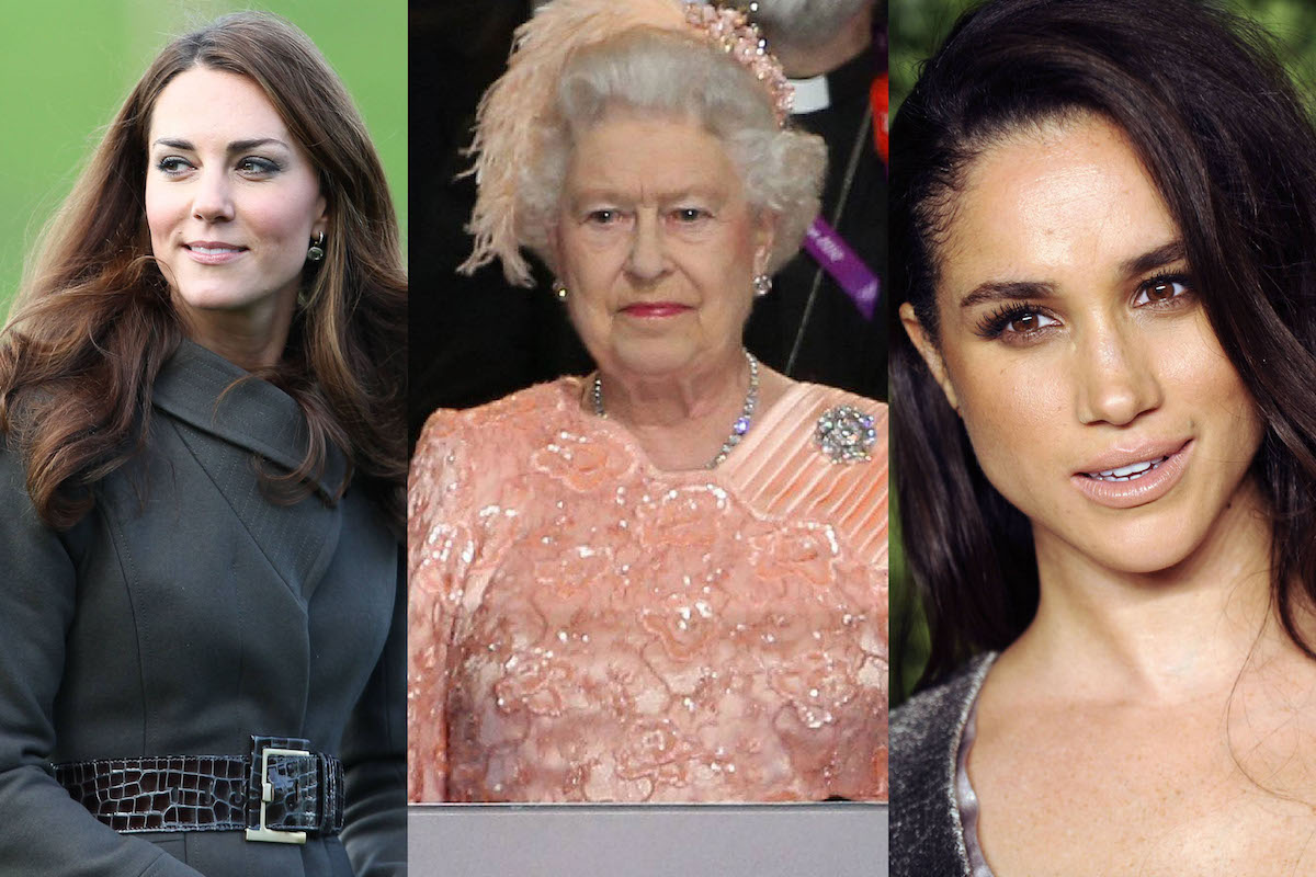 Regina Elisabetta Kate Middleton Meghan Markle