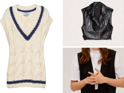 Foto gilet di prada, twinset e mango