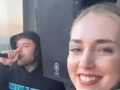 Flash mob Fedez e Chiara Ferragni
