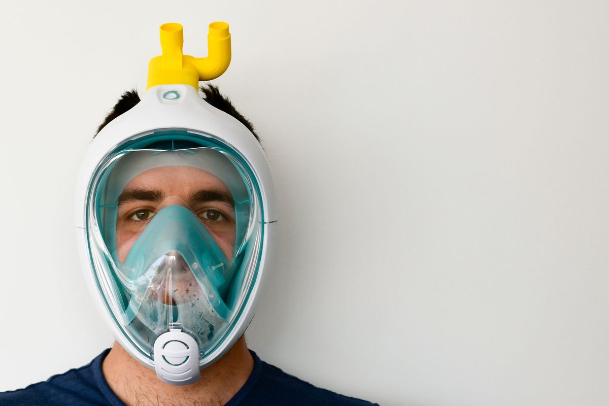 da maschera Decathlon a respiratore