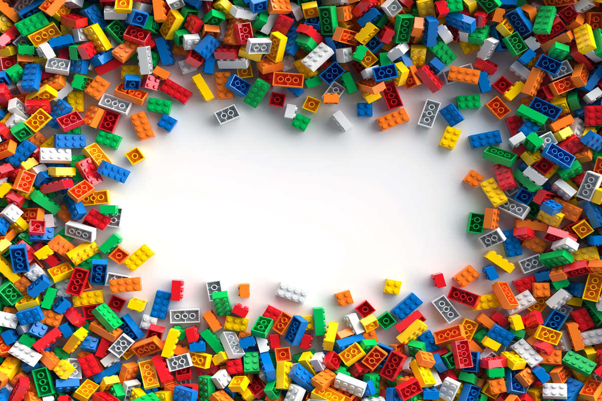 Mattoncini Lego colorati