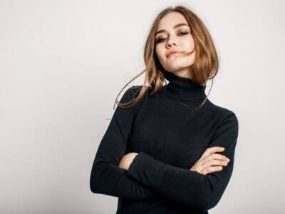 Lupetto nero donna