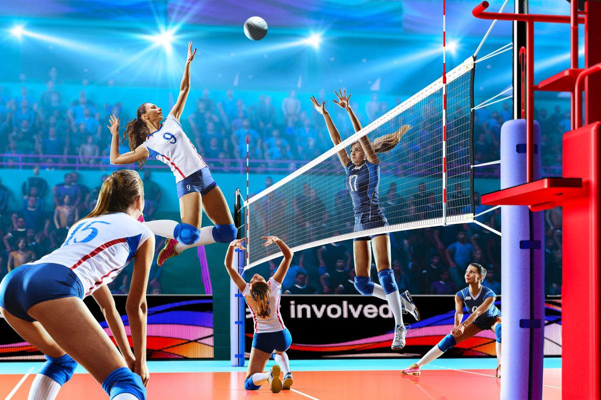 partita pallavolo muro schiacciata