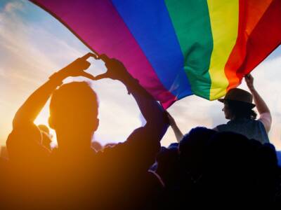 manifestazione LGBT Bandiera arcobaleno