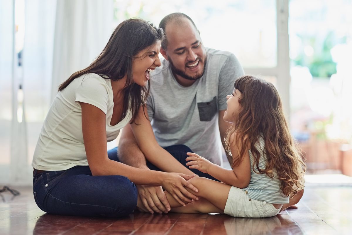 famiglia mamma papa figlia