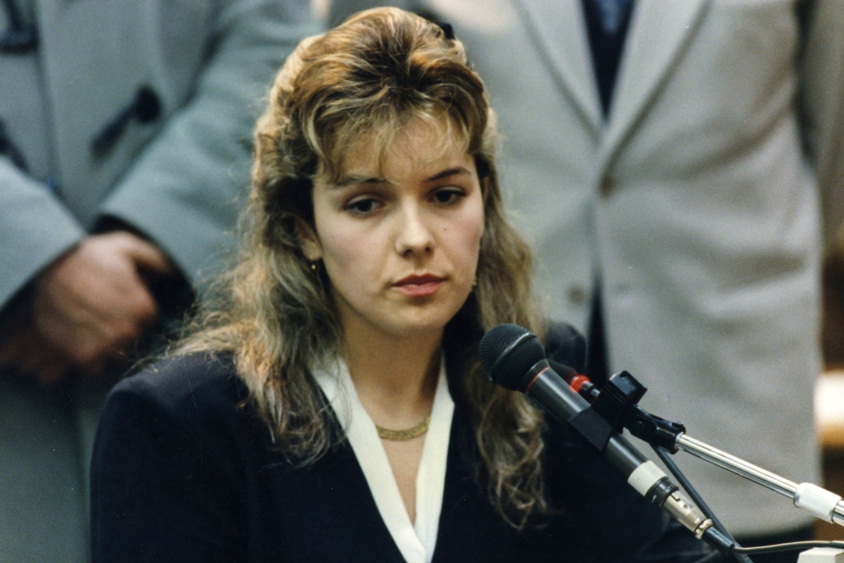 Eva Mikula, durante il processo della Banda della Uno Bianca, Bologna (Photo by: Universal Archive/Universal Images Group via Getty Images)