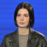 Un primo piano di Evelina Sgarbi, la figlia di Vittorio Sgarbi