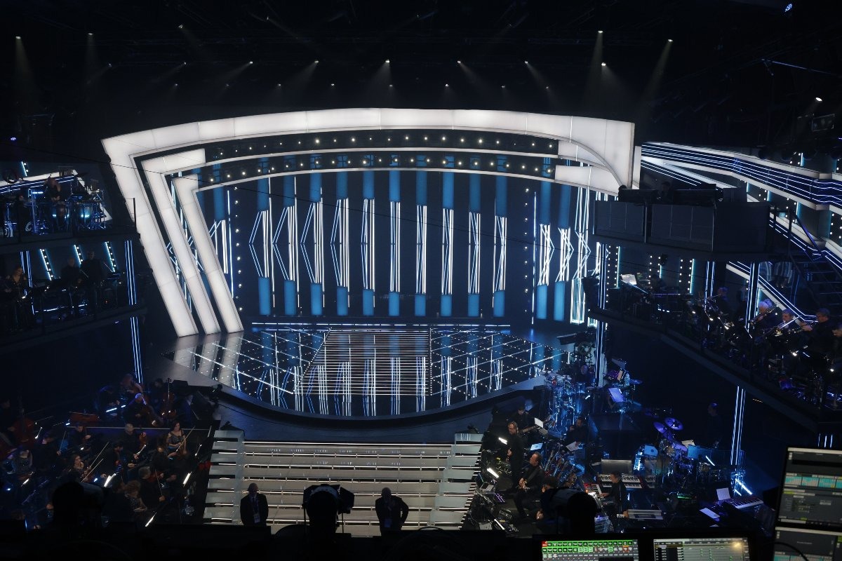 Il palco del Teatro Ariston di Sanremo 2026