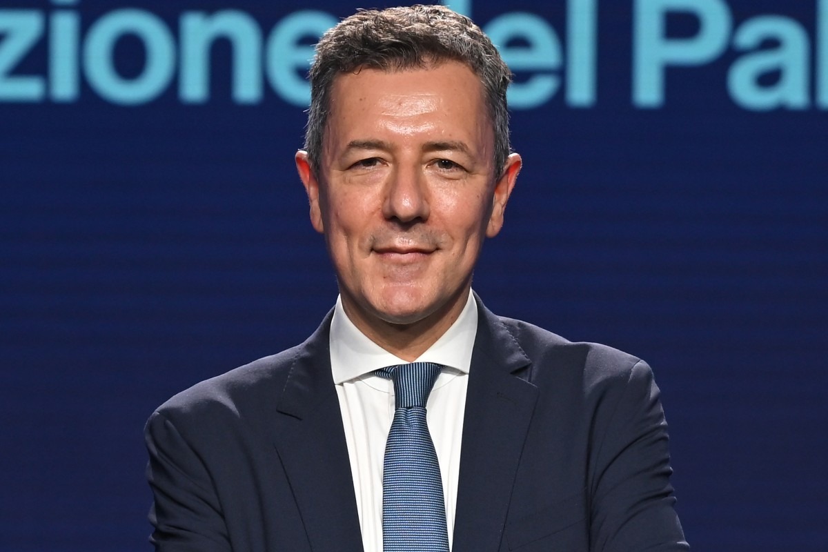 Gianpiero Scarpati, il conduttore di "1Mattina News", alla presentazione palinsesti estivi Day Time Rai presso la sede di Via Asiago a Roma (Italia), 28 maggio 2026 (Foto di Massimo Insabato/Archivio Massimo Insabato/Mondadori Portfolio via Getty Images)