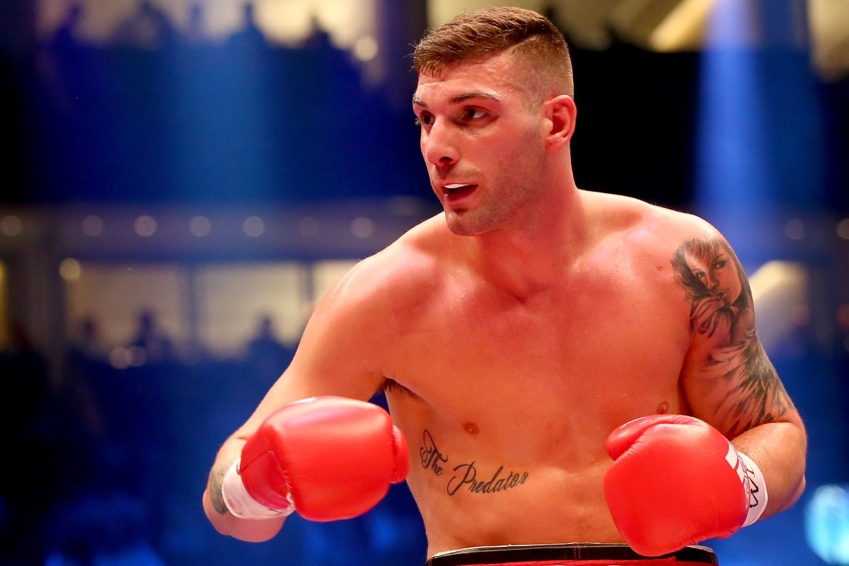 Mirco Ricci, match per il campionato intercontinentale WBA dei pesi massimi-leggeri al o2 World, 21 febbraio 2015, Berlino, Germania. (Foto di Martin Rose/Bongarts/Getty Images)